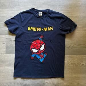 Vintage Spider-Man Chibi Graphic T-Shirt Marvel Delta Soft Size M